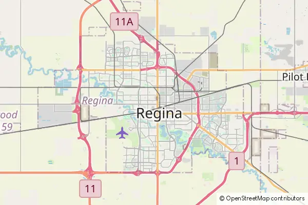 Mapa Regina