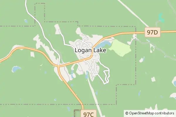 Mapa Logan Lake