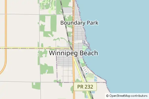 Mapa Winnipeg Beach