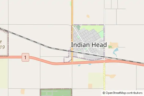 Mapa Indian Head