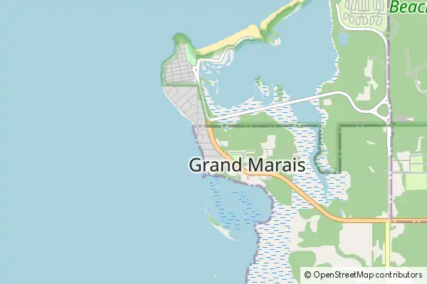 Mapa Grand Marais