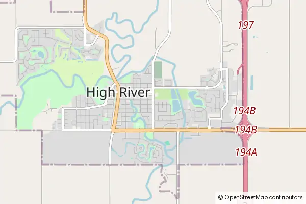 Mapa High River