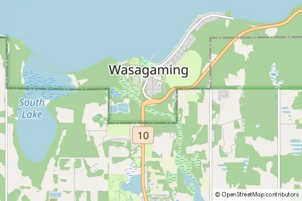 Mapa Wasagaming