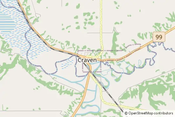 Mapa Craven