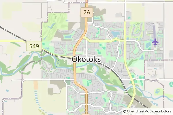 Mapa Okotoks