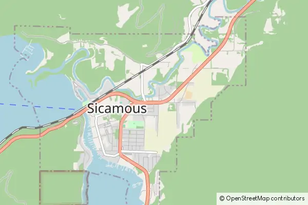 Mapa Sicamous