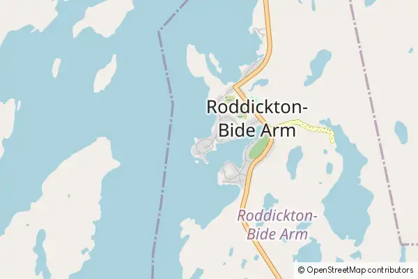 Mapa Roddickton