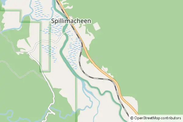 Mapa Spillimacheen