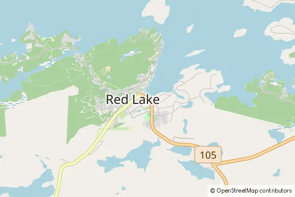 Mapa Red Lake