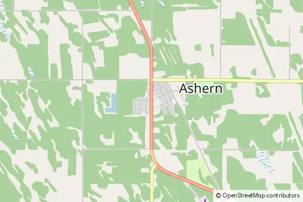 Mapa Ashern