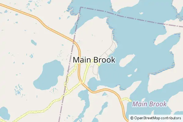 Mapa Main Brook