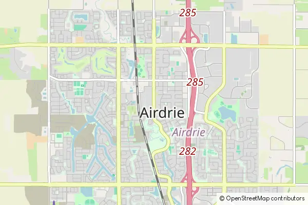 Mapa Airdrie