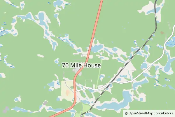 Mapa 70 Mile House