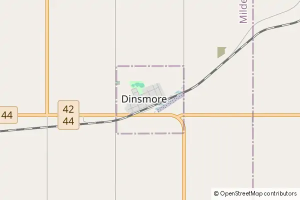 Mapa Dinsmore