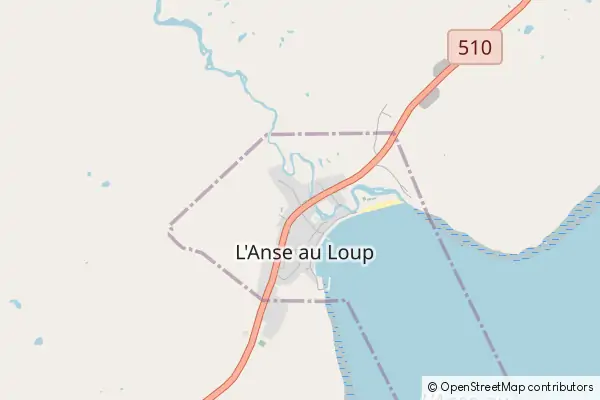 Mapa L'Anse-au-Loup