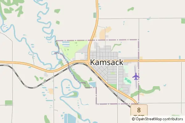 Mapa Kamsack