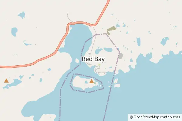 Mapa Red Bay