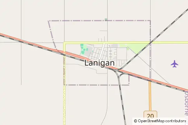 Mapa Lanigan