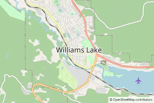 Mapa Williams Lake