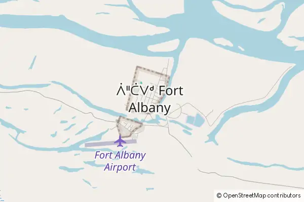 Mapa Fort Albany