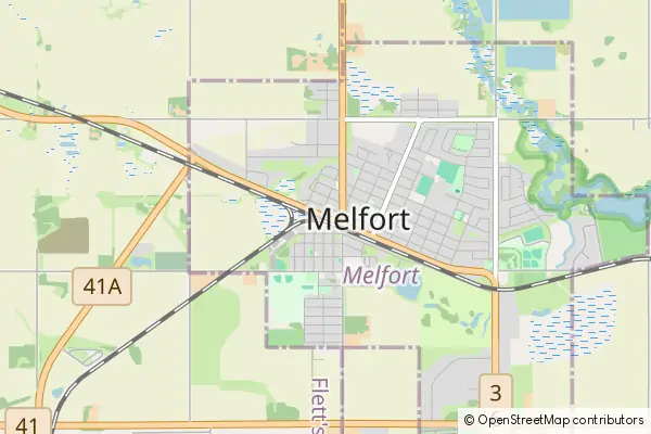 Mapa Melfort