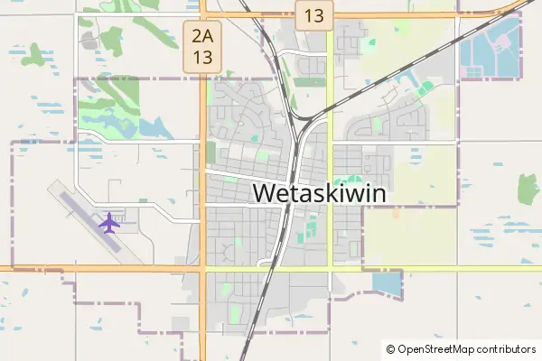 Mapa Wetaskiwin