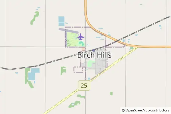 Mapa Birch Hills