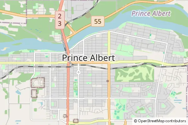 Mapa Prince Albert