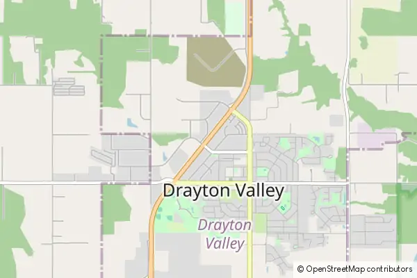 Mapa Drayton Valley