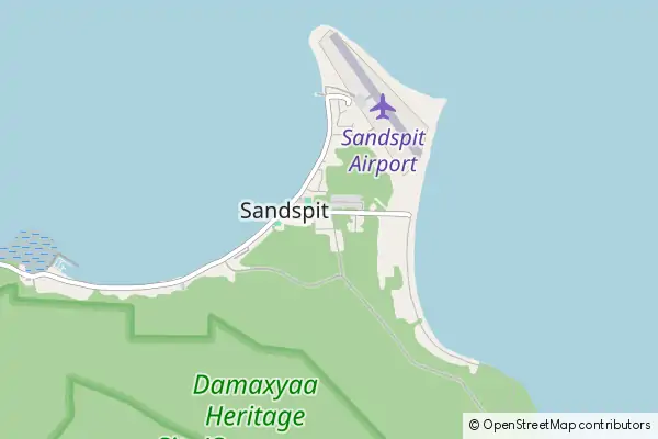 Mapa Sandspit