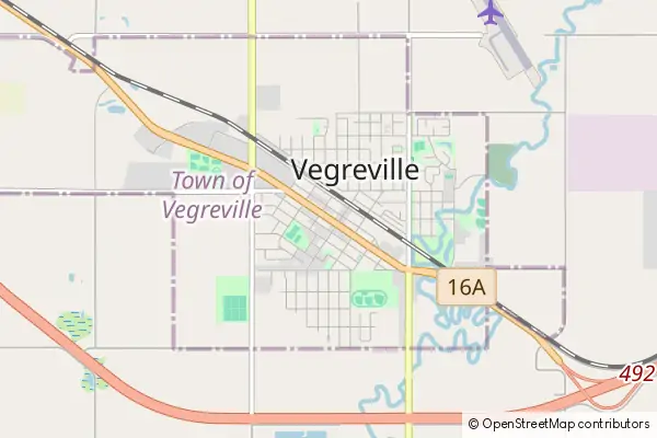 Mapa Vegreville