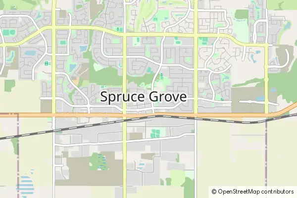 Mapa Spruce Grove