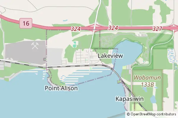 Mapa Wabamun