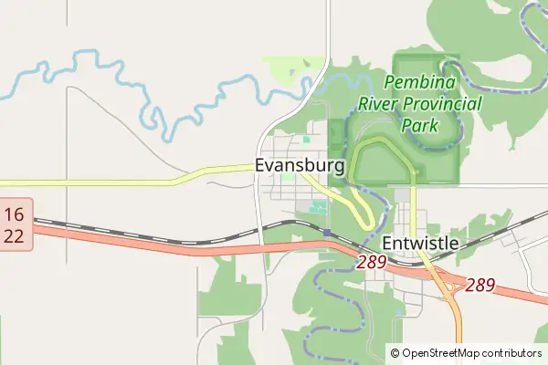 Mapa Evansburg