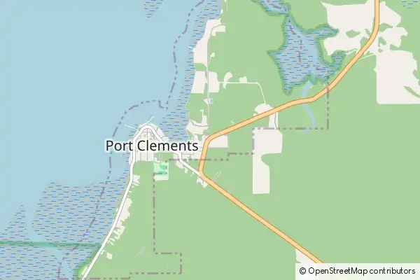 Mapa Port Clements