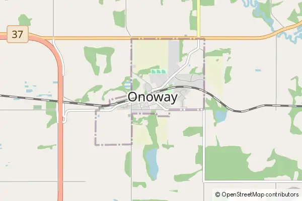 Mapa Onoway