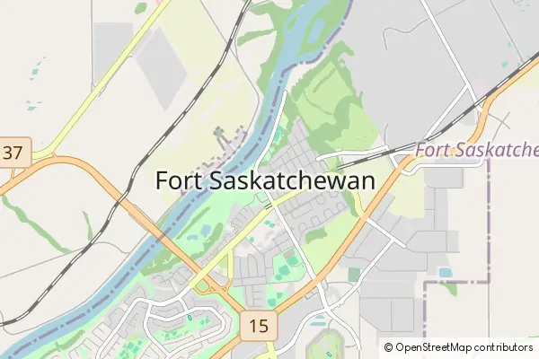 Mapa Fort Saskatchewan