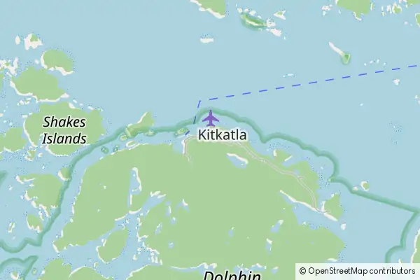 Mapa Kitkatla