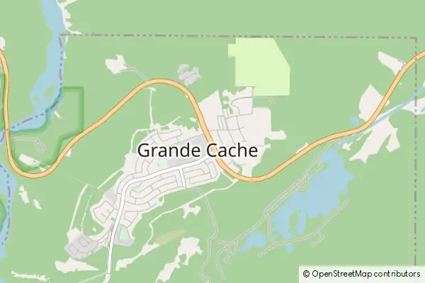 Mapa Grande Cache