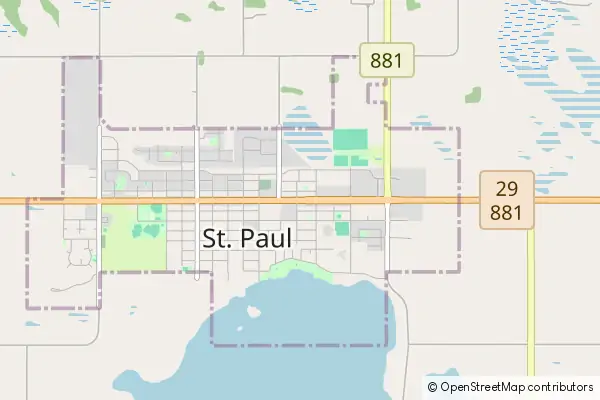 Mapa St. Paul