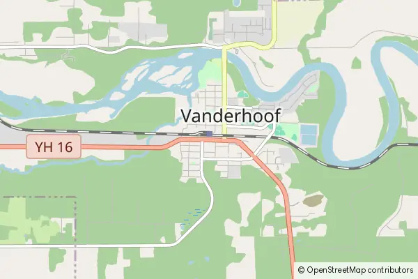 Mapa Vanderhoof