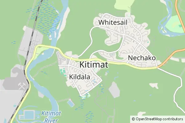 Mapa Kitimat