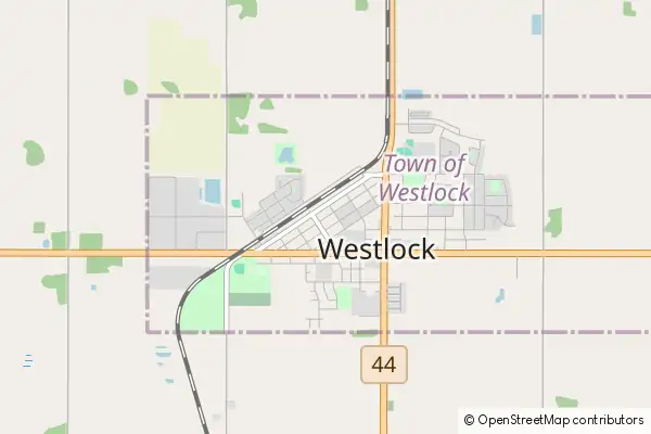 Mapa Westlock