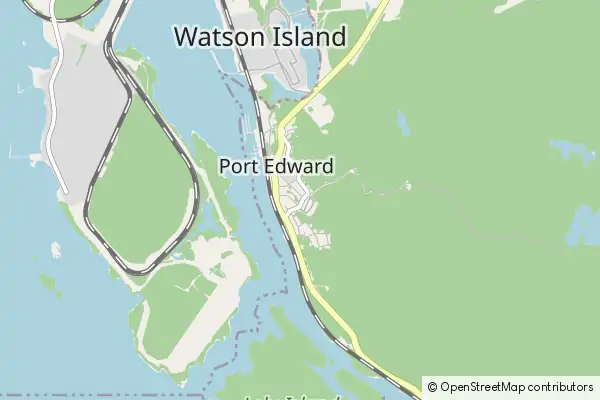 Mapa Port Edward