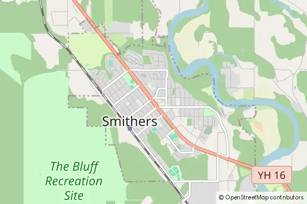 Mapa Smithers