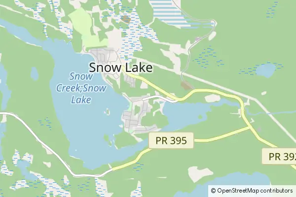 Mapa Snow Lake