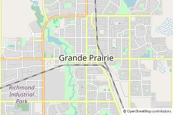 Mapa Grande Prairie