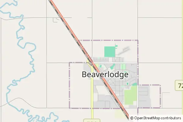 Mapa Beaverlodge