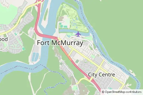 Mapa Fort McMurray