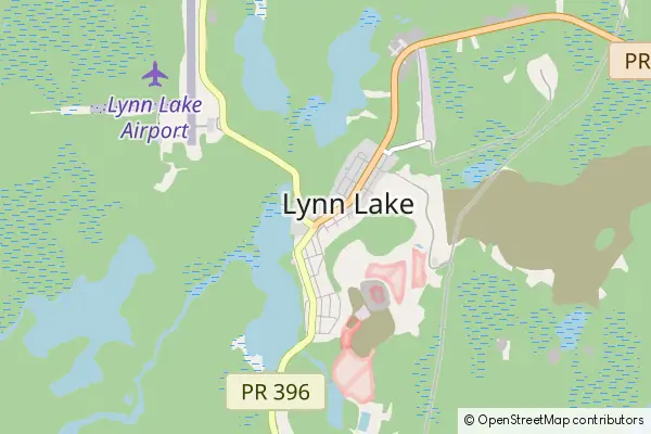 Mapa Lynn Lake